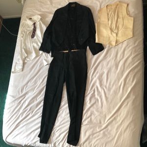 Men’s 4 piece suit (women’s cross-dressing Halloween costume)